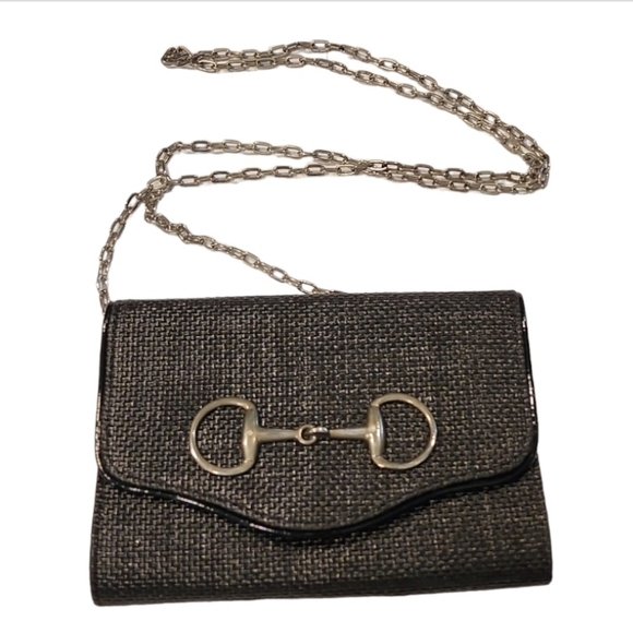 Bb Bee Woven Crossbody Evening Clutch - Picture 1 of 8